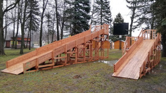 Зимняя горка SWAN-3 (Спуск длиной 9,4 м)